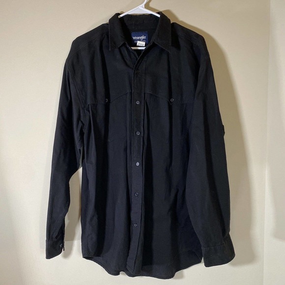 Vintage Wrangler Western Button-Up Shirt with Native American Embroidery Men's L - Picture 3 of 10